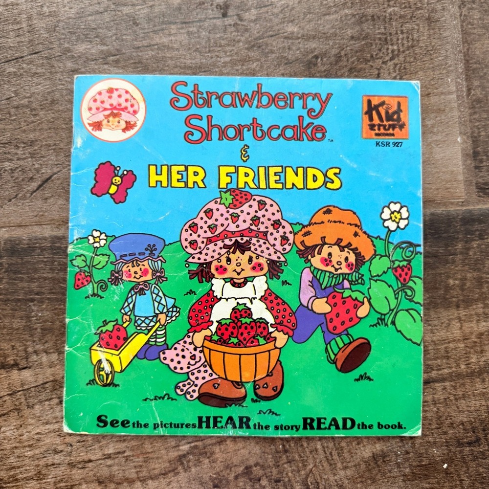 Kid Stuff Vintage 80s Strawberry Shortcake & Her Friends Read-Along Book Record
